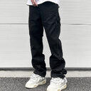 High Street Straight Leg Skinny Jeans Men Black