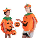 Halloween Costume Into Performance Pumpkin Lamp Modeling Wear