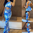 Summer Sleeveless Backless Party Dresses Women's Sexy Package