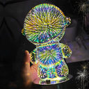 Fireworks Astronaut Atmosphere Light 3D Stereo