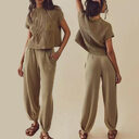 Women's Casual Two Piece Outfits With Pockets Summer