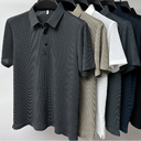 Men's Polo Shirt Mesh Ice Silk Short Sleeve