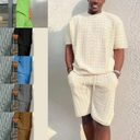 Men's Summer Suit Fashion Loose Men 2 Pieces