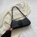 Western Style Shoulder Texture Crossbody Underarm Small Square
