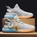 New Flying Woven Breathable Casual Running Shoes Mesh