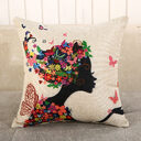Fabric Decoration Supplies Car Gift Linen Printed Pillows