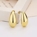 Fashion Jewelry Water Drop Glossy 16k Real Gold