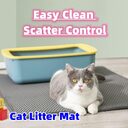 Cat Litter Mat Pet Solid Color Waterproof Easy