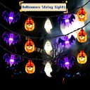 LED Halloween Pumpkin Spider Bat Skull String Light