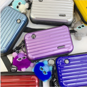 Mini Suitcase Bag With Cute Pompom Self Defense