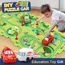 Children Puzzle Electric Railroad Speeder DIY Assembly Car
