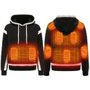 Outdoor New Technology Heated Jacket Heating Brushed Hoody