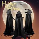 Halloween Cloak Costumes Wizard For Children Hooded Capes