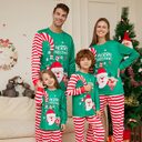 Cartoon Santa Claus Letter Printing Parent-child Christmas Pajamas