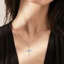 Cross Necklace Sterling Silver Women S925 Pendant Jewellery