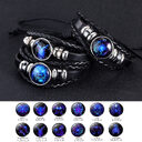 12 Constellations Luminous Bracelet Fashion Nightlight Punk Style