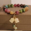 Natural Color Tourmaline Female Summer Ins Lily Pendant