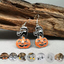 Halloween Funny Earrings Female Personality Ghost Pumpkin Bat