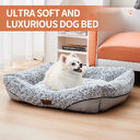 Swirl Rose Velvet Dog Beds For Small Medium