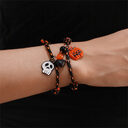 Halloween Bracelet Pumpkin Ghost Love Magnetic Couple Rope