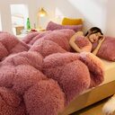 Super Soft Long Fleece Mink Crystal Velvet Thickened