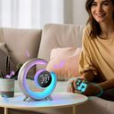 White Noise Dual Alarm Clock Wake-up Touch RGB