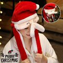 Novel Movable Christmas Hat Winter Cute Santa Claus