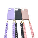 DIY Frosted Handle Chain Slung Over One Shoulder