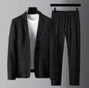 White Men's Casual Suit Jacket Spring And Summer