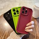 Solid Color Phone Case Fine Hole All-inclusive Drop-resistant