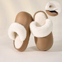 Removable Slippers Winter Waterproof Plush Shoes Household Thick
