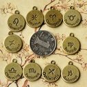 Vintage Jewelry Accessories 12 Constellation Material Tag