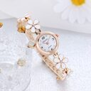 Women's Bracelet Watch Flower Disk Two-piece Set