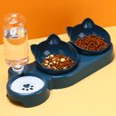 Plastic Double Bowl Anti Roll Pet Products