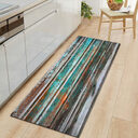 Art Spray Paint Wood Grain Kitchen Long Non-slip