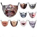 Halloween Carnival Digital Printing Funny Clown Face Double