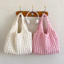 Cute Pleated Puff Shouder Bag Women Large-capacity Cloud