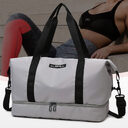 Large Capacity Travel Duffle Bag With Shoes Compartment