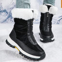 Women's Snow Boots Lightweight Platform Zipper Ankle Winter