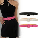 Fashion Personality Women's Wide Belt Simple High Sense