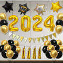 32-inch New Year Balloon Set Wine Bottle Gilding