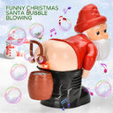 Electric Santa Claus Bubbles Machine Blowing Music Light