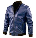 Male European And American Motorcycle Leather Coat