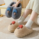 Cute Mushroom Cotton Slippers For Women Thick-soled Autumn