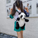Cute Panda Small Backpack Fashion Boys And Girls