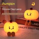 Pumpkin Lamp Small Night Halloween Silicone Pat Ambience