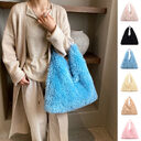 New Autumn And Ainter Plush Handbags Large-capacity Shoulder