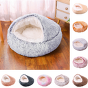 Deep Sleep Half-pack Semi-enclosed Dual-use Plush Round Pet