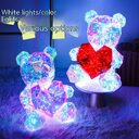 Colorful Luminous Bear Gift Birthday Decoration