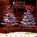 Waterproof Outdoor Christmas Decorations Solar Tree 2 Modes